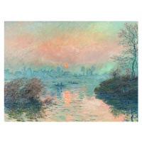 Obrazová reprodukce Setting Sun on the Seine, Claude Monet, 40 × 30 cm