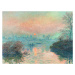 Obrazová reprodukce Setting Sun on the Seine, Claude Monet, 40 × 30 cm