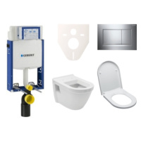 Cenově zvýhodněný závěsný WC set Geberit k zazdění + WC VitrA Integra vč. sedátka SIKOGE2V6
