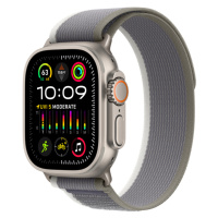 Apple Watch Ultra 2 49 mm Trail loop S/M smart hodinky Titanium/Green-Grey