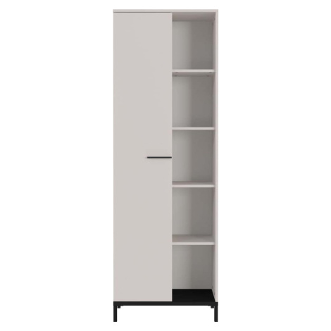 Krémová knihovna 64x190x34 cm Rovigo – Germania