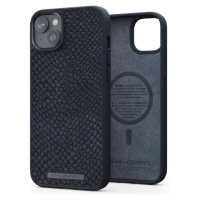 NJORD Salmon Leather Magsafe Case iPhone 14 Plus Black