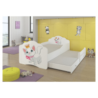 Dětská postel s obrázky - čelo Casimo II Rozměr: 160 x 80 cm, Obrázek: Kočička Marie