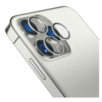 Tvrzené sklo 3mk Lens Pro ochrana kamery pro Apple iPhone 15 Pro Max, silver
