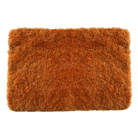 Spirella koupelnová předložka HIGHLAND, vysoký vlas, oranžová, mikrovlákno, 60 x 90 cm