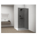 POLYSAN ESCA CHROME jednodílná sprchová zástěna k instalaci ke stěně, kouřové sklo, 800 ES1280-0