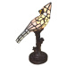 Clayre&Eef Stolní lampa 5LL-6102N pták, krémová styl Tiffany