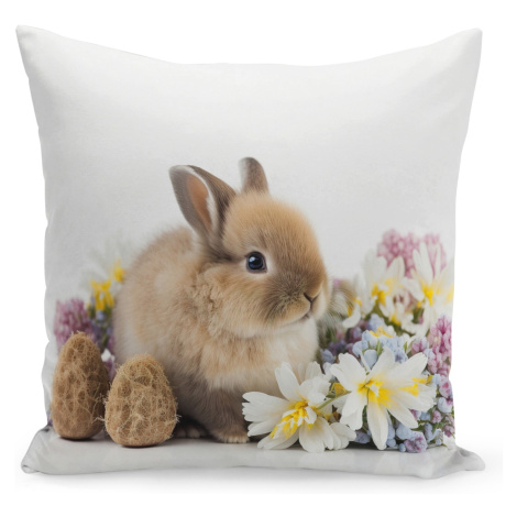 Velikonoční polštář HAPPY EASTER V. 40x40 cm  Mybesthome Varianta: Povlak na polštář s prošívano