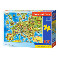 mamido  Puzzle 100 dílků Mapa Evropy