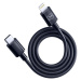 3mk Hyper Cable USB-C/Lightning datový kabel, 20W, 1,2m černý