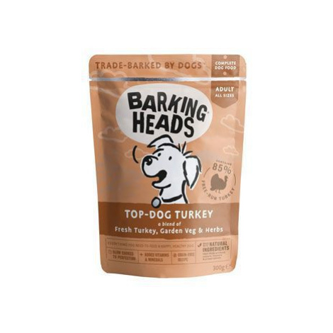 BARKING HEADS Top Dog Turkey kapsička 300g + Množstevní sleva