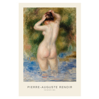 Obrazová reprodukce The Bather (Vintage Erotic Female Nude Painting) - Renoir, 26.7 × 40 cm