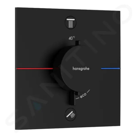 Hansgrohe 15572670 - Termostatická baterie pod omítku, pro 2 spotřebiče, matná černá