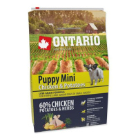 ONTARIO Puppy Mini Chicken & Potatoes & Herbs 2,25 kg