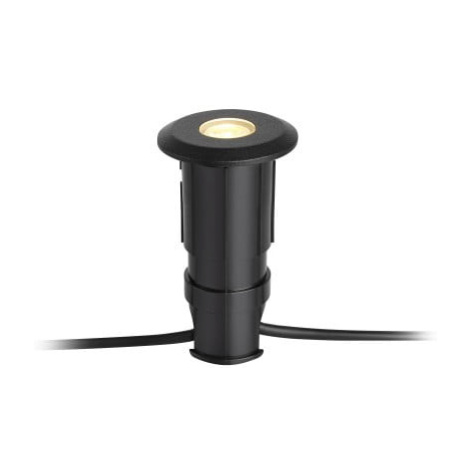 Černé zápustné svítidlo Markslöjd Garden 24 Decklight, ø 60 mm