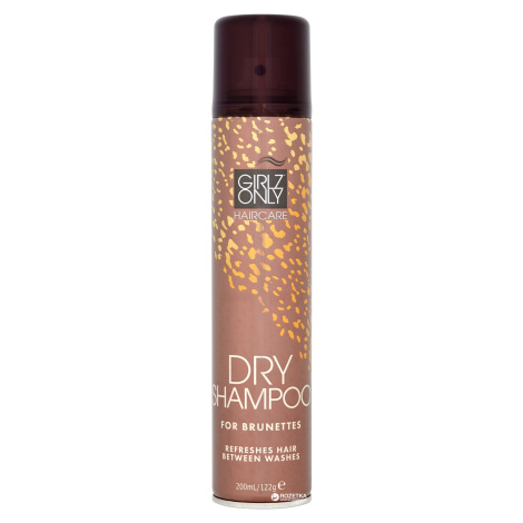 Girlz Only Dry Shampoo - suché šampony, 200 ml For Brunettes - pro hnědé vlasy