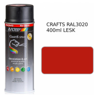Sprej Crafts červená RAL3020 400ml