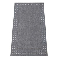 Kusový koberec Zara 11 šedý 80 × 150 cm oboustranný