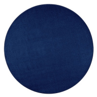 Hanse Home Collection koberce Kusový koberec Nasty 104447 Darkblue - 200x200 (průměr) kruh cm