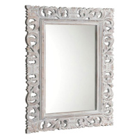 Sapho SCULE zrcadlo ve vyřezávaném rámu 70x100cm, bílá