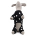 Vsepropejska Dolfi fleecová pyžamo pro psa Barva: Černá, Délka zad (cm): 34, Obvod hrudníku: 44 