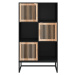 vidaXL Highboard černý 70 x 35 x 125 cm kompozitní dřevo