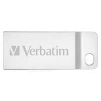 VERBATIM Flash Disk 64GB Metal Executive, USB 2.0, stříbrný Stříbrná