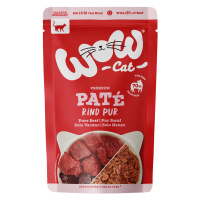 WOW Cat Adult 24 × 125 g - výhodné balení - čisté hovězí