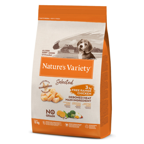 Nature's Variety Selected Junior kuřecí z volného chovu - výhodné balení: 2 x 10 kg Nature’s Variety
