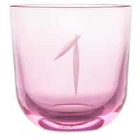 Rückl designové sklenice na vodu Numbers Crystal Glass Pink