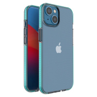 Spring Case Silikonové pouzdro s rámečkem pro iPhone 14 světle modré