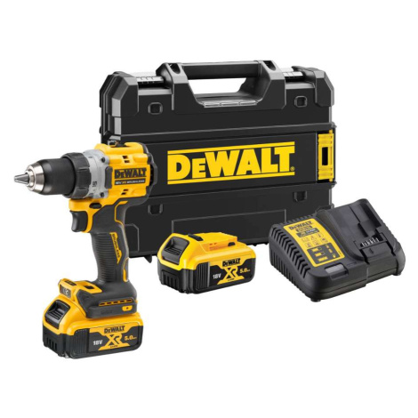 DeWALT Nářadí - 18V AKU Vrtačka, 2x aku 5,0 Ah XR, nabíječka DCD800P2T