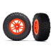 Traxxas kolo 2.2/3.0", disk SCT Split-Spoke oranžový, pneu SCT (2)