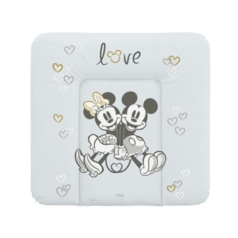 CEBA Podložka přebalovací měkká na komodu (75x72) Disney Minnie & Mickey Grey CebaBaby