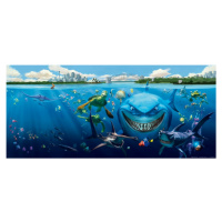 FTDN H 5313 AG Design dětská vliesová fototapeta na zeď panoramatická Nemo, velikost 202 x 90 cm