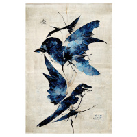 Ilustrace Blue Birds, Treechild, (26.7 x 40 cm)