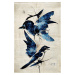 Ilustrace Blue Birds, Treechild, (26.7 x 40 cm)