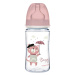 CANPOL BABIES Lahev se širokým hrdlem Bonjour Paris růžová 240 ml