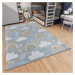 Hanse Home Collection koberce Dětský koberec Adventures 105955 Grey Multicolor - 120x170 cm