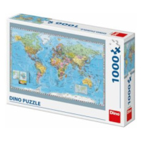 Politická mapa světa 1000 puzzle