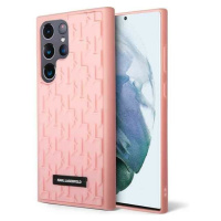 Karl Lagerfeld KLHCS23LRUPKLPP hard silikonové pouzdro Samsung Galaxy S23 ULTRA 5G pink 3D Monog