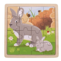 Bigjigs Toys puzzle - Králík s králíčkem