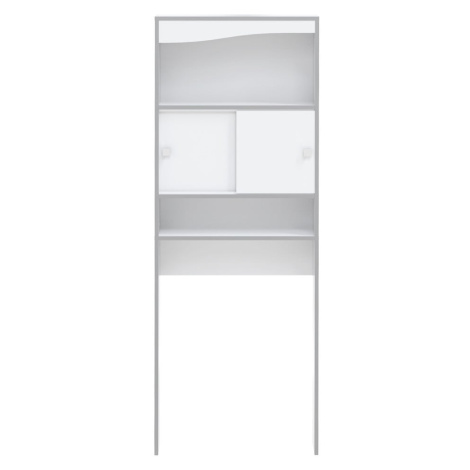 Bílá skříňka nad pračku/WC 64x177 cm Surf – TemaHome