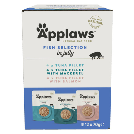Applaws Pouch Multipack 12 x 70 g - Multipack v želé - Rybí výběr (3 druhy)