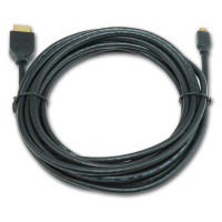 Kabel CABLEXPERT CC-HDMID-15 HDMI-HDMI micro 4,5m, 1.3, M/M stíněný, zlacené kontakty, černý