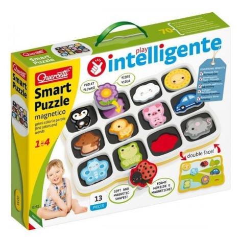 Smart Puzzle magnetico first colors and words Quercetti