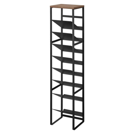 Černý kovový regál na víno počet lahví 16 20x88,5x19 cm Tower – YAMAZAKI