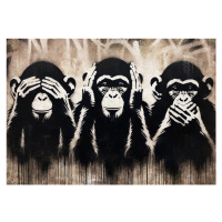 Ilustrace Three Wize Monkeys, Andreas Magnusson, 40 × 26.7 cm