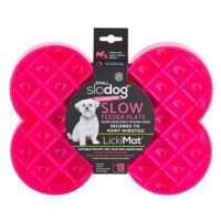 LickiMat SloDog Small lízací / zpomalovací, kost, růžová