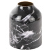Černo-bílá železná váza PT LIVING Marble, výška 10 cm